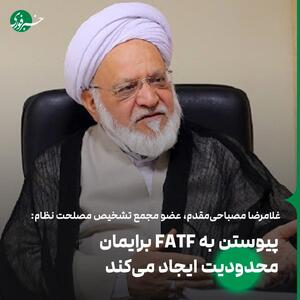 پیوستن به FATF برایمان محدودیت ایجاد می‌کند