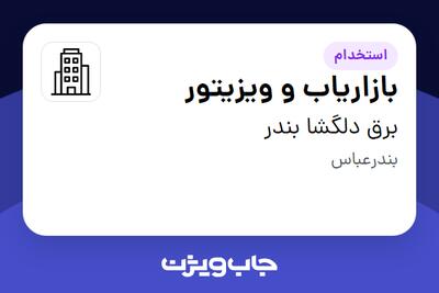 استخدام بازاریاب و ویزیتور - آقا در برق دلگشا بندر