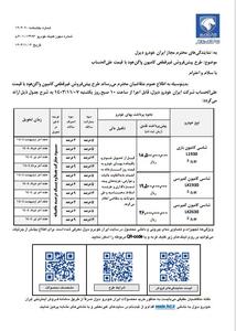 بخشنامه فروش۳ محصول ایران خودرو صادر شد / جدول