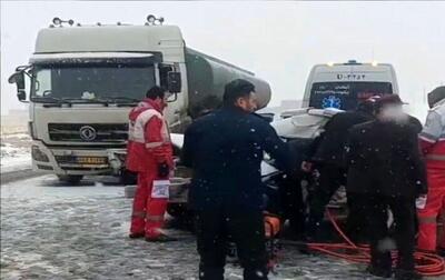 حادثه مرگبار در جاده ارتباطی آهنگران به ساروق