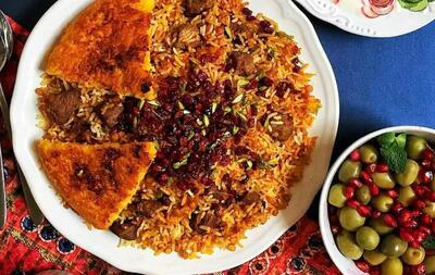 طرز تهیه شاه پلو مجلسی خوشمزه و شیک