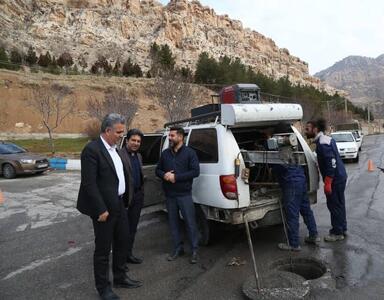 ۴۰ کیلومتر از شبکه فاضلاب ایلام ویدئومتری می‌شود