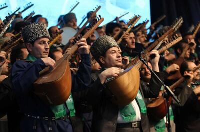 برگزاری آیین اختتامیه چهارمین جشنواره ملی عاشیقلار (نوای وحدت ایران) در تبریز