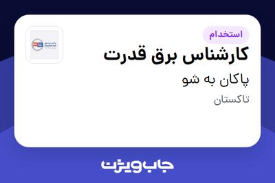 استخدام کارشناس برق قدرت - آقا در پاکان به شو