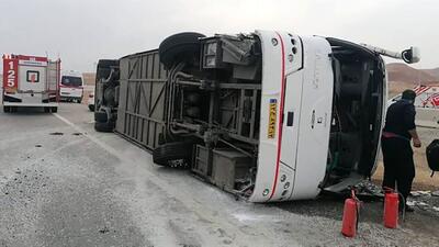 جزئیات حادثه مرگبار در جاده کرمانشاه به همدان/ ۲۰ مصدوم درپی واژگونی اتوبوس