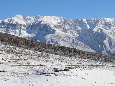 بارش سنگین برف در خوزستان