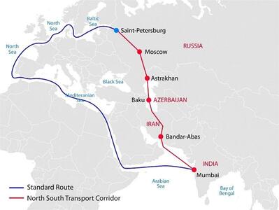کریدور شمال-جنوب ایران: افزایش نقش استراتژیک کشور در تجارت جهانی