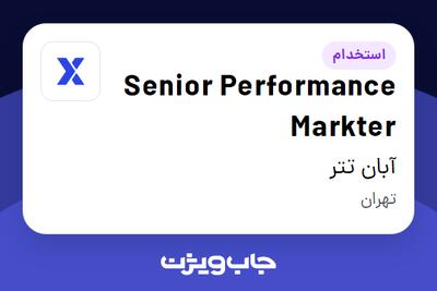 استخدام Senior Performance Markter در آبان تتر