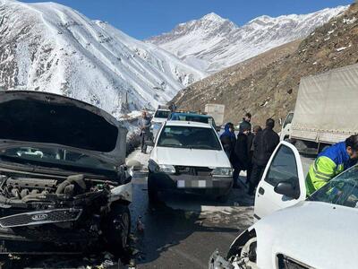 تصادف ۲ خودرو در جاده هراز ۷ مصدوم برجای گذاشت