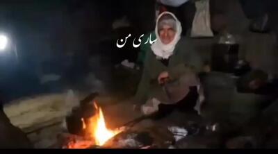 عمه گلون بانوی ۷۵ ساله؛  ۵۵ سال تنهایی در جنگل!