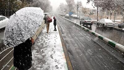 بارش پراکنده باران و برف در ۴ استان