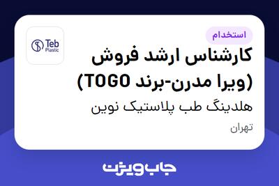 استخدام کارشناس ارشد فروش (ویرا مدرن-برند TOGO) در هلدینگ طب پلاستیک نوین