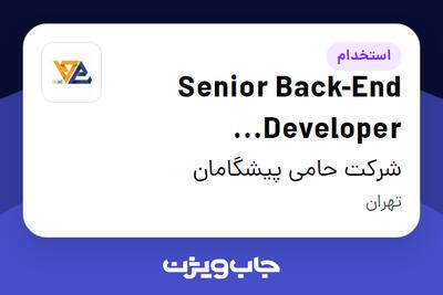 استخدام Senior Back-End Developer (Python/Django) در شرکت حامی پیشگامان