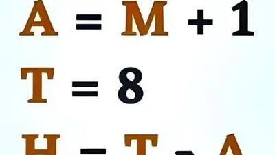 تست هوش: ارزش کلمه Math چقدر است؟