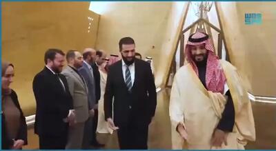 جولانی با بن سلمان در ریاض دیدار کرد + فیلم