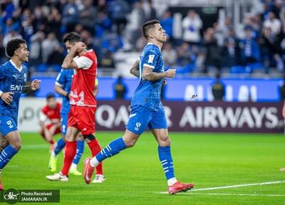 عکس و ویدیوی گل دوم الهلال عربستان به پرسپولیس در لیگ نخبگان