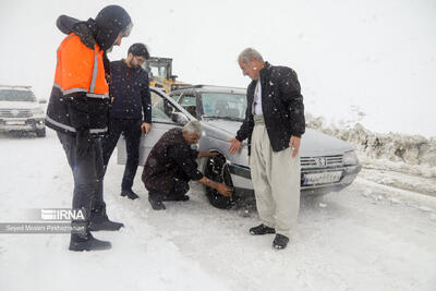 رانندگان بدون زنجیر چرخ وارد جاده های کوهستانی مازندران نشوند