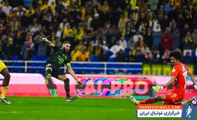 گل پیروزی‌بخش دقیقه 5+90 کریم بنزما در شب برتری 2-1 الاتحاد مقابل التعاون - پارس فوتبال