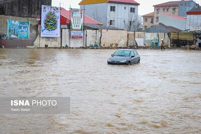 سیل و آبگرفتگی در رشت (عکس)