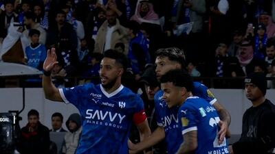 گل اول الهلال به ضمک (مارکوس لئوناردو)