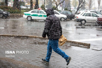 بارش برف و باران در یزد/سرما و یخبندان از امروز