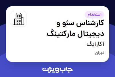 استخدام کارشناس سئو و دیجیتال مارکتینگ در آکارابگ