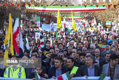 برگزاری راهپیمایی ۲۲ بهمن در ۱۶۰ نقطه خراسان شمالی