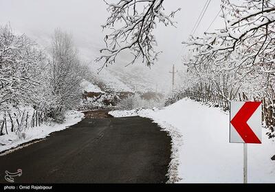 تداوم بارش برف‌ و باران در گلستان/ جاده‌ها لغزنده است - تسنیم