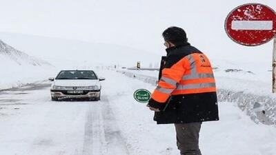 برف و کولاک شدید در محورهای استان