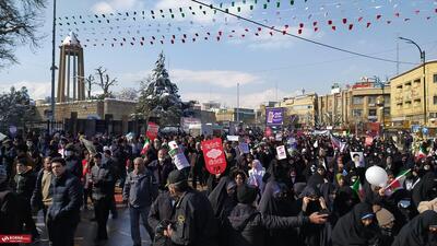 راهپیمایی ۲۲ بهمن در همدان