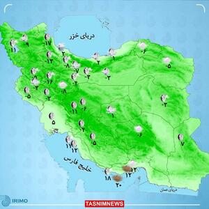 سامانه بارشی جدید فردا وارد کشور می‌شود