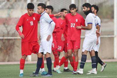 توقف بزرگسالان ملوان مقابل تیم ملی نوجوانان