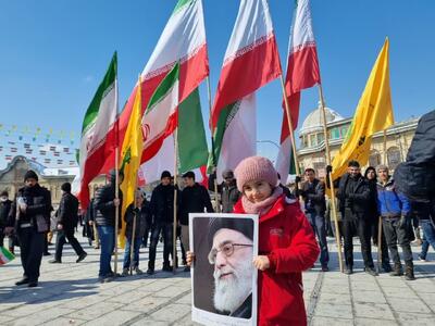 فیلم| شورآفرینی همدانی‌ها در راهپیمایی ۲۲ بهمن