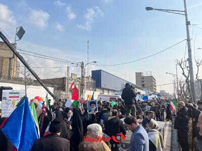 ببینید | تایم لپسی از حضور مردم در راهپیمایی ۲۲ بهمن تهران