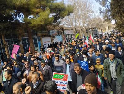 حضور باشکوه مردم کوهبنان در راهپیمایی ٢٢ بهمن