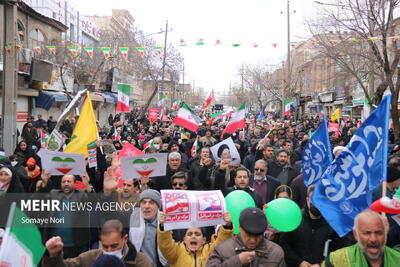 گزارش مهر از راهپیمایی۲۲بهمن در استان کرمانشاه +فیلم و عکس