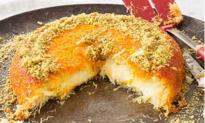 طرز تهیه کنوفه (کنافه پنیری) ترکی؛ در فر و ماهیتابه