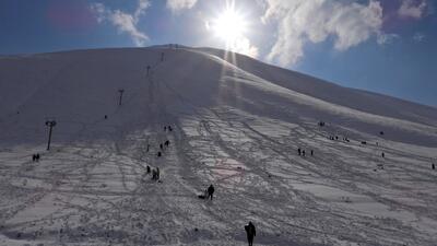 الماس‌هایی درخشان بر روی پیست بارده نقش بست+ تصاویر