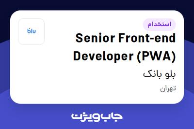 استخدام Senior Front-end Developer (PWA) در بلو بانک