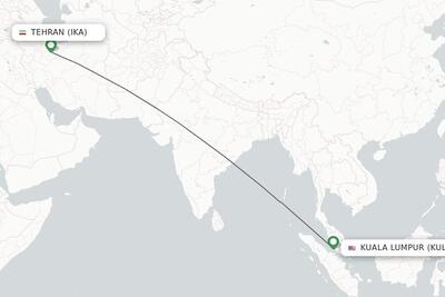 پرواز تهران مالزی چند ساعت است؟