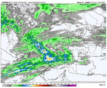 هواشناسی ۱۴۰۳/۱۱/۲۴؛ ورود دو موج بارشی جدید به ایران