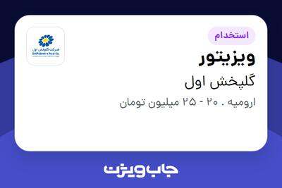 استخدام ویزیتور در گلپخش اول