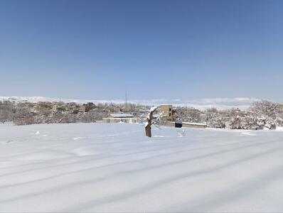 بارش برف در شهرستان آشتیان