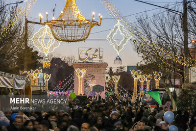 جشن نیمه شعبان در آباده استان فارس