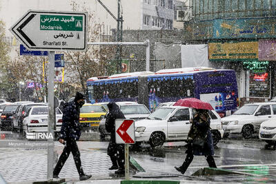 برف و باران دوشنبه به تهران برمی‌گردد