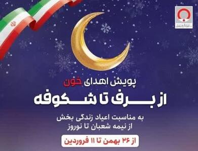 برگزاری پویش اهدای خون «از برف تا شکوفه» در استان کرمان