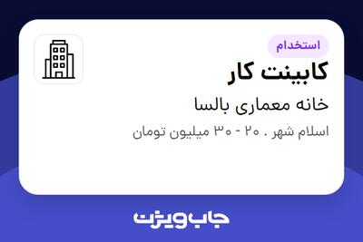 استخدام کابینت کار در خانه معماری بالسا