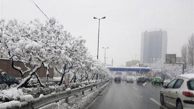 برف و باران دوشنبه به تهران برمی‌گردد