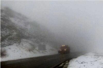 مه‌گرفتگی و ترافیک سنگین در برخی محورها