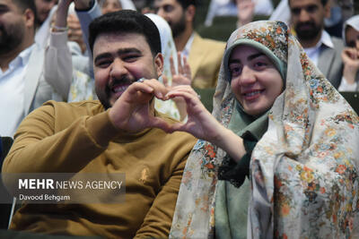 جشن ازدواج ۲۱۰ زوج بسیجی کشور در مشهد